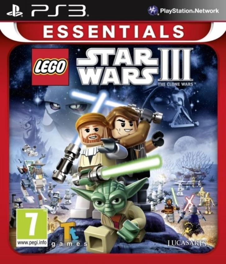 Lego Star Wars III (3) The Clone Wars Essentials, Games en Spelcomputers, Games | Sony PlayStation 3, Zo goed als nieuw, Avontuur en Actie