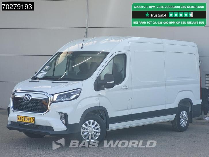 Maxus eDELIVER 9 204pk Elektrisch L3H2 WLTP 398km 89kWh Snel, Auto's, Bestelwagens en Lichte vracht, Bedrijf, Te koop, Airconditioning