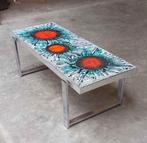 De Nisco salontafel van keramiek en chroom uit de jaren 70 (, Ophalen