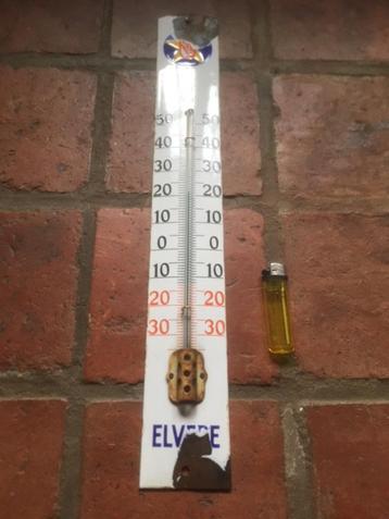 Emaille thermometer LVP fruit jaren 20-30 beschikbaar voor biedingen