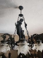 Acht(8) zeer mooie kroonluchters met beelden, in zeer goede, Huis en Inrichting, Lampen | Kroonluchters, Ophalen