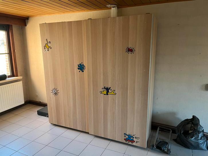 Ikea hasvik schuifdeuren + ophangsysteem + komplement set, Huis en Inrichting, Kasten | Kleerkasten, Gebruikt, 150 tot 200 cm