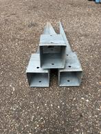 Lot Paalhouders: 3 stuk: 60cm hoog, 14cm diep ,9x9cm breed, Doe-het-zelf en Bouw, Ophalen, Zo goed als nieuw