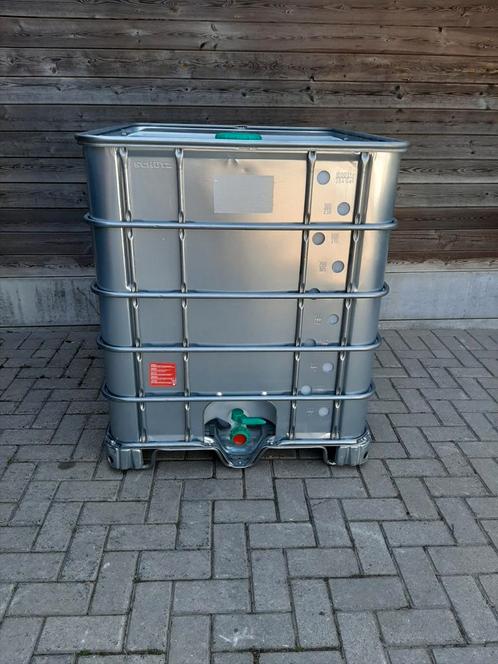 Omkaderde anti alg IBC 1000 liter watervaten in nieuwstaat!, Tuin en Terras, Regentonnen, Zo goed als nieuw, Kunststof, 150 liter of meer