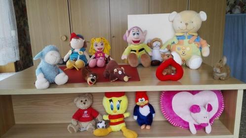 Knuffel 2 beer, Tweety, muis op hart, eend, beer als pennenz, Kinderen en Baby's, Speelgoed | Knuffels en Pluche, Gebruikt, Beer