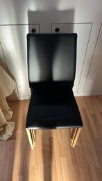 4 eetstoelen met lederen afwerking, Huis en Inrichting, Stoelen, Ophalen, Zo goed als nieuw