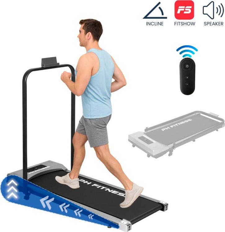 PH Fitness Loopband Incline Grijs Opvouwbaar CR-A1F, Sport en Fitness, Fitnessmaterialen, Nieuw, Overige typen, Armen, Benen, Buik
