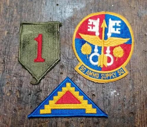 Amerikaanse militaire patch-patches uit de Tweede Wereldoorl, Verzamelen, Militaria | Tweede Wereldoorlog, Verzenden