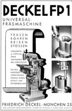 Antieke Industriële Boor - Freesmachine Friedrich Deckel FP1, Ophalen