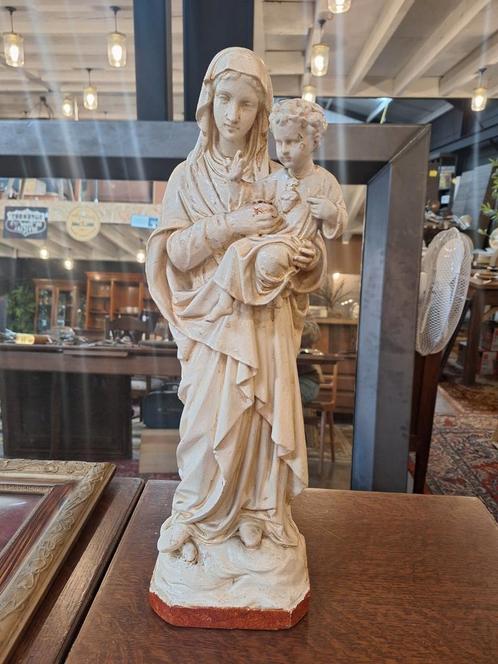 OLV geboorte, Maria met kind 53cm, Antiek en Kunst, Antiek | Religieuze voorwerpen, Ophalen