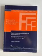 Boek Basiswissen deutsches Recht für Übersetzer Ingrid Simon, Non-fictie, Ingrid Simmonnaes, Nieuw, Ophalen of Verzenden