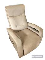 Relax zetel eenzit beige, Huis en Inrichting, Minder dan 150 cm, Minder dan 75 cm, Leer, Eenpersoons