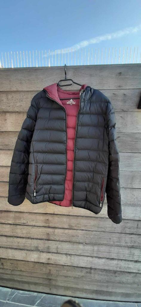Best Company lichte donsjas grijs XL incl. producten, Kleding | Heren, Jassen | Winter, Gedragen, Maat 56/58 (XL), Grijs, Ophalen of Verzenden