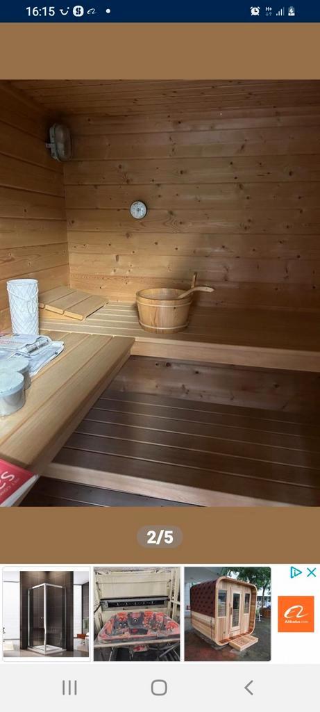 Cela peut être fait à la fois à l'extérieur et à l'intérieur, Sports & Fitness, Sauna, Comme neuf, Enlèvement ou Envoi