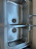 Dubbele wasbak SMEG, Huis en Inrichting, Ophalen, Gebruikt