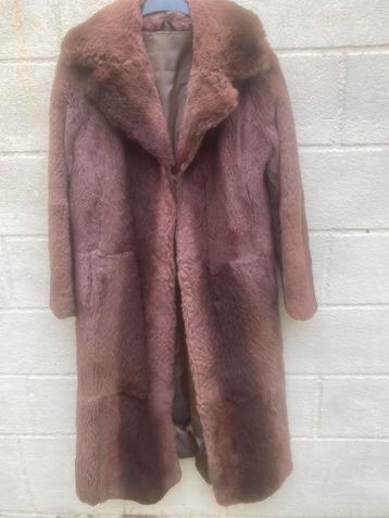 Vintage shearling coat bruin (S 36/38) beschikbaar voor biedingen