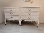 Vintage Commode wit, Ophalen, Gebruikt, 5 laden of meer, 150 tot 200 cm