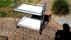 Chrome Theewagen van de jaren 1960 nog in zeer goede staat., Huis en Inrichting, Ophalen, Metaal of Aluminium, 55 tot 75 cm, Zo goed als nieuw