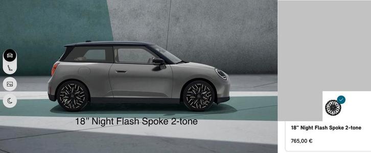 Mini Cooper E 2024:18 inch wiel en banden vervangen, Auto-onderdelen, Banden en Velgen, Velg(en), 18 inch, 225 mm, Personenwagen