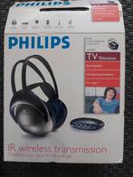 Philips IR wireless  hoofdtelefoon, TV, Hi-fi & Vidéo, Casques audio, Comme neuf, Philips, Envoi