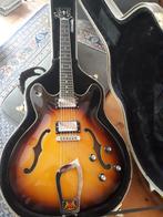 Hagstrom Viking Tobacco sunburst met Haussel pickups, Ophalen, Zo goed als nieuw, Semi-solid body, Overige merken