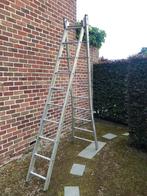 Ladder 2,40 enkel 10 treden, Bricolage & Construction, Échelles & Escaliers, Utilisé, Enlèvement ou Envoi
