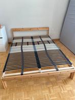 Bed en lattenbodem Ikea, Huis en Inrichting, Ophalen, Tweepersoons, 140 cm, Zo goed als nieuw