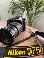 Nikon D750 met Nikkor AF-S 24-120mm f/4.0 G ED VR Nano, Comme neuf, Enlèvement, Zoom