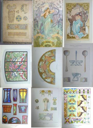 Album De La Décoration - Art Nouveau - 3de vol - 60 platen beschikbaar voor biedingen