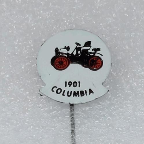 SP0822 Speldje 1901 Columbia rood, Verzamelen, Speldjes, Pins en Buttons, Gebruikt, Ophalen of Verzenden