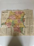 Carte du Congo belge, Livres, Carte géographique, R. De Rouck, Envoi