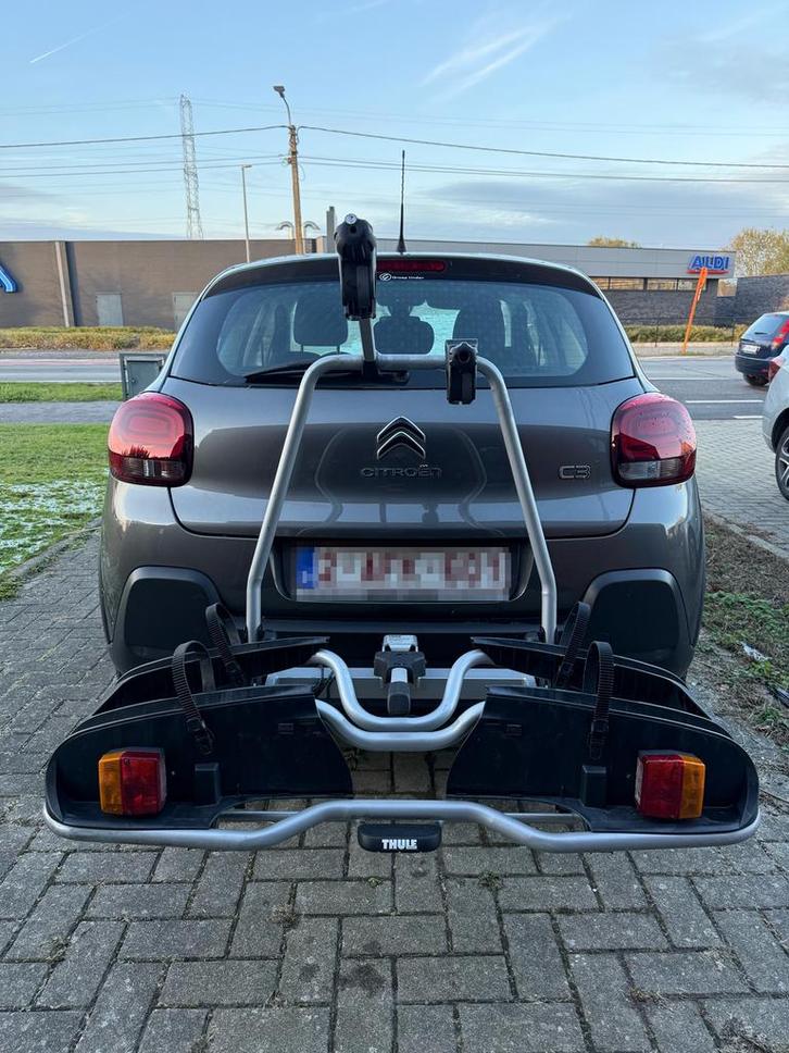 THULE fietsendrager op trekhaak (2 fietsen), Autos : Divers, Porte-vélos, Comme neuf, Accessoire porte-vélos, 2 vélos, Enlèvement