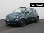 Fiat 500 C La Prima 42 kWh, Auto's, Fiat, 4 zetels, 310 km, Cabriolet, Blauw