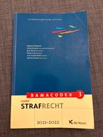 Strafrecht 2021- 2022, Boeken, Ophalen of Verzenden, Gelezen, Hoger Onderwijs