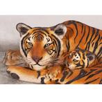 Tijger 126 cm - tijgerbeeld met welp