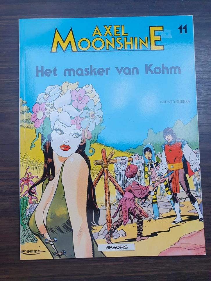 Axel Moonshine - Het Masker van Kohm (Arboris nr. 11), Boeken, Stripverhalen, Gelezen, Eén stripboek, Ophalen of Verzenden