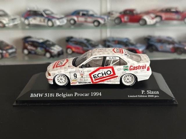 BMW 318i Minichamps, Hobby en Vrije tijd, Modelauto's | 1:43, Zo goed als nieuw, Auto, MiniChamps, Ophalen of Verzenden