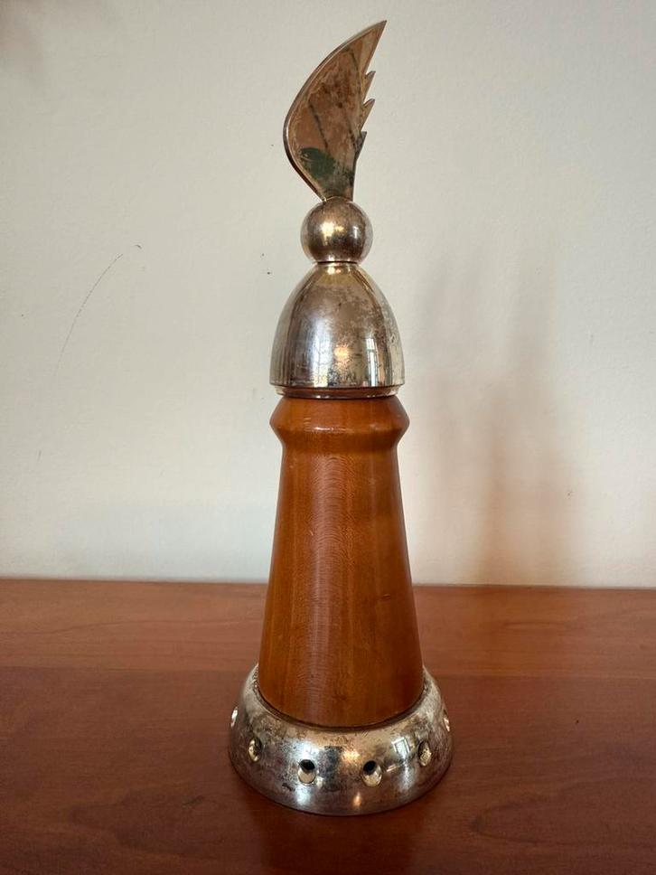 Moulin à poivre Memphis Design Milano, 25 cm, métal et bois, Huis en Inrichting, Keuken | Keukenbenodigdheden, Gebruikt, Verzenden