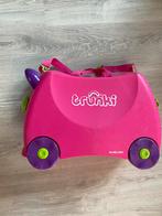 Roze Trunki koffer op wielen, Handtassen en Accessoires, Koffers, Wieltjes, Gebruikt, Hard kunststof