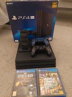 Ps4 pro + 2 mannete 2 jeux + chargeur, Enlèvement, Utilisé, 1 TB, Pro