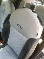Fiat 500 hybride cabrio Dolcevita, Auto's, Fiat, Beige, Cabriolet, Blauw, Leder