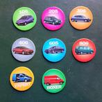 Lot complet – 8 Pogs promotionnels Peugeot Années 90, Verzamelen, Flippo's, Ophalen of Verzenden, Verzameling
