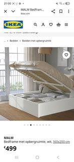 Malm bed met koffer -180x 200cm, Huis en Inrichting, Slaapkamer | Bedden, Ophalen, Zo goed als nieuw