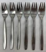 Gero Zilmeta 512 Foxtrot 6x taartvorken 14 cm gebaksvorken, Verzenden, Zo goed als nieuw