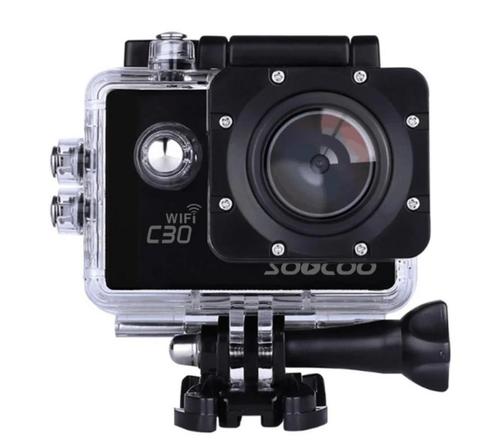 Action cam soocoo c30 met drijvende houder en 2 batterijen, Audio, Tv en Foto, Actiecamera's, Gebruikt, Sony, Ophalen of Verzenden