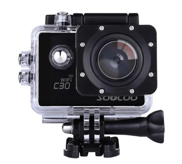 Action cam soocoo c30 met drijvende houder en 2 batterijen, Audio, Tv en Foto, Actiecamera's, Gebruikt, Sony, Ophalen of Verzenden
