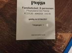 Plopsaland ticket, Tickets en Kaartjes, Recreatie | Pretparken en Attractieparken, Drie personen of meer, Ticket of Toegangskaart
