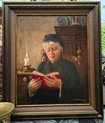 Prachtig Schilderij Van Vosselen 1934 - 1993 - Werk van 1985 beschikbaar voor biedingen