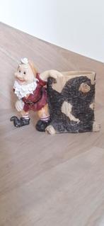 dwerg / kabouter met bloempot boomstam , pot 19x10cm , 14cm, Ophalen of Verzenden, Zo goed als nieuw, Fantasy