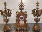 Bronze KlokkenStel, Antiek en Kunst, Antiek | Klokken, Ophalen of Verzenden